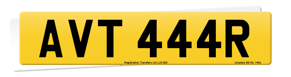 Registration number AVT 444R